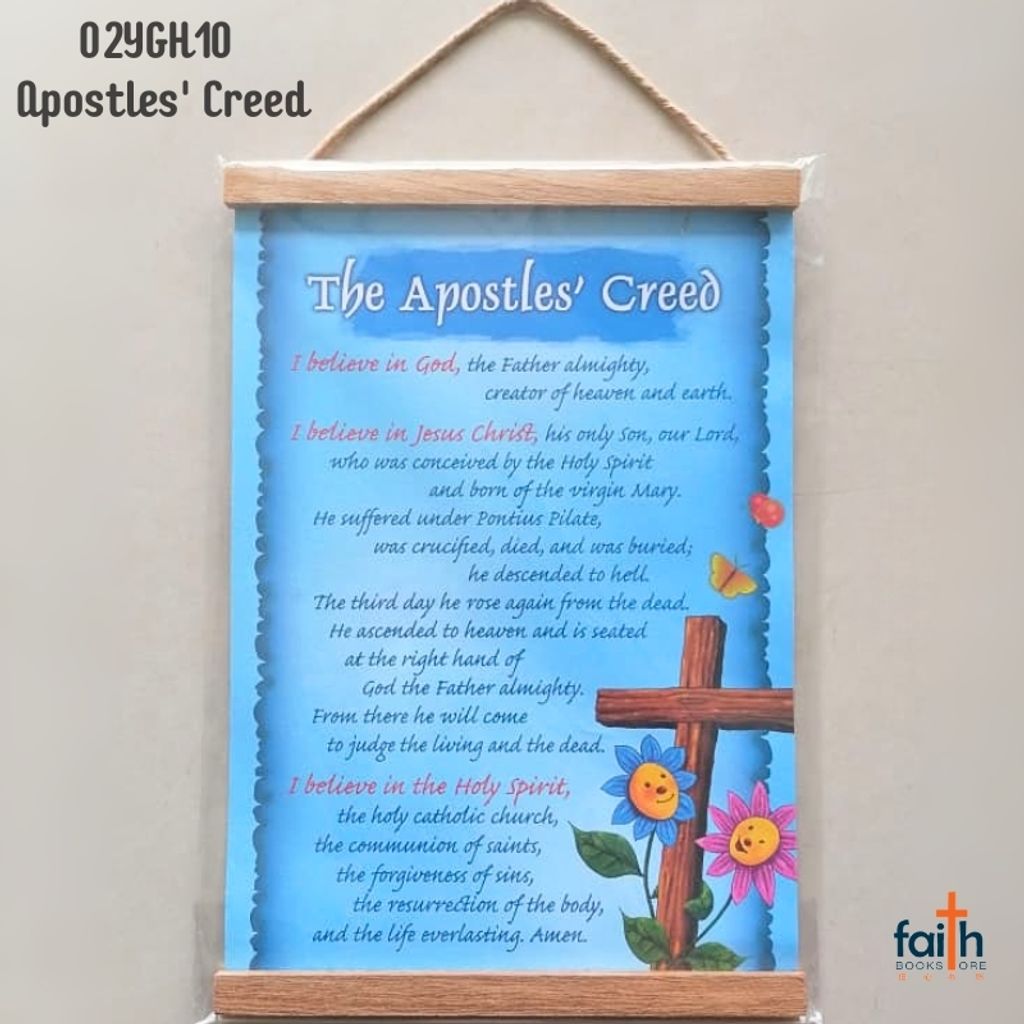 malaysia-online-christian-bookstore-faith-book-store-kids-scripture-hanging-scroll-decor-wall-decoration-hanging-decor-bible-verse-children-english-英文-经文-小-挂画-ouranos-art-02-YGH-10-the-apostles'-creed