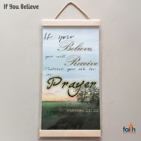 malaysia-online-christian-bookstore-faith-book-store-scripture-hanging-scroll-decor-wall-decoration-hanging-decor-bible-verse-english-英文-经文-挂画-benjamin-hosanna-craft-if-you-believe