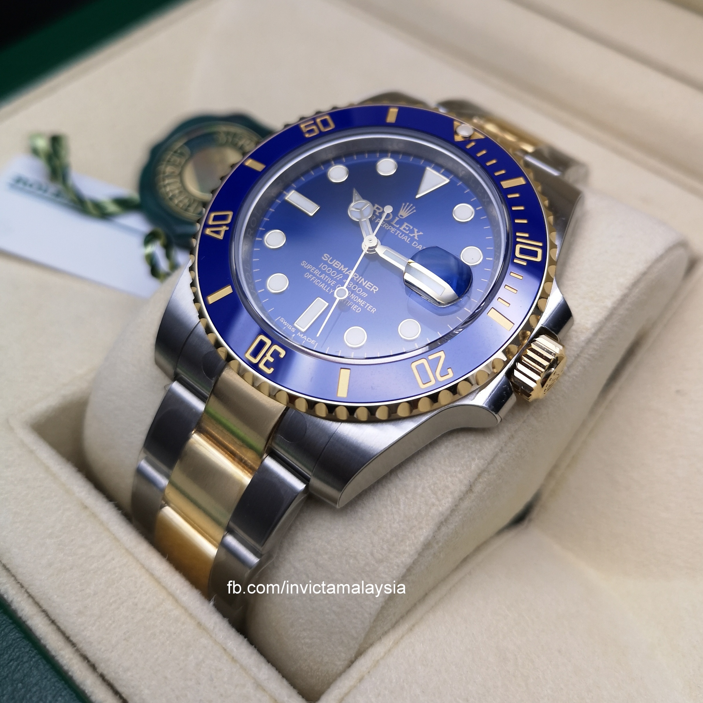 Rolex Submariner Date Two Tone Blue 116613LB