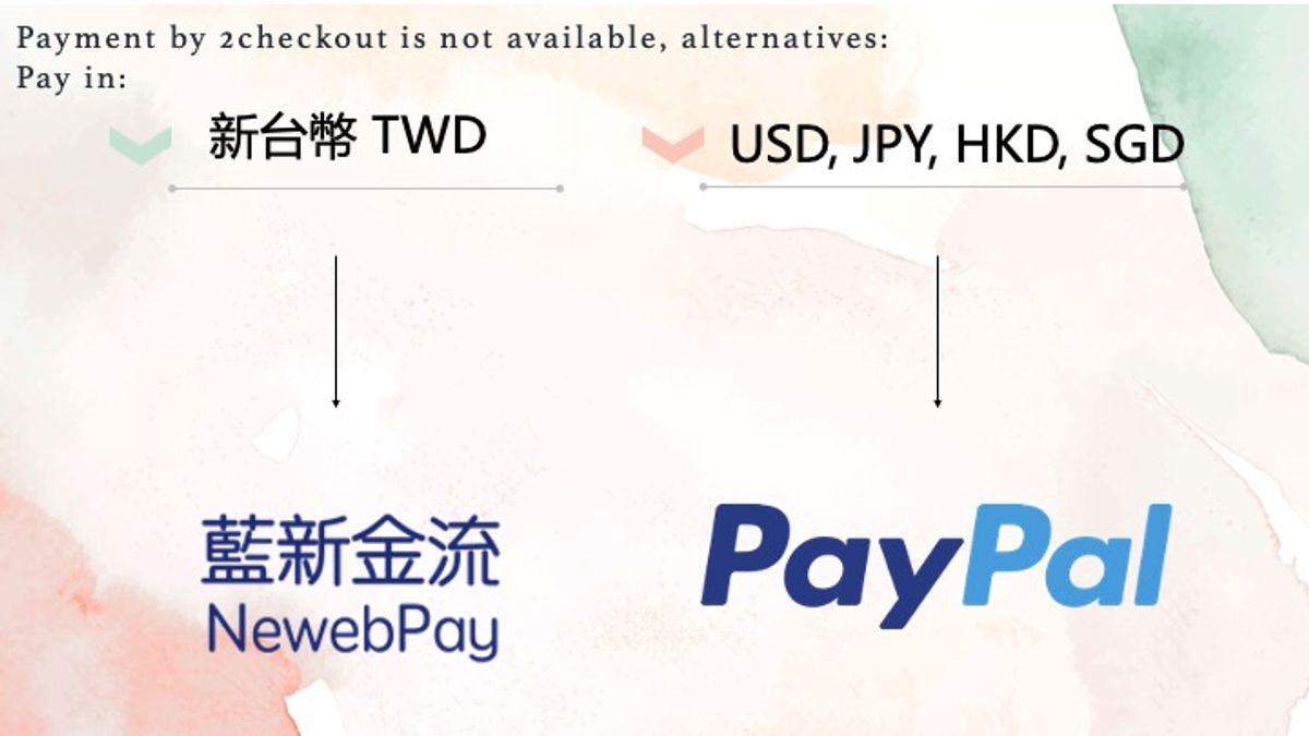 即日起不支援2checkout付款