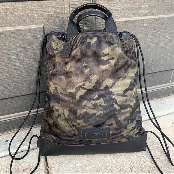 coach drawstring backpack