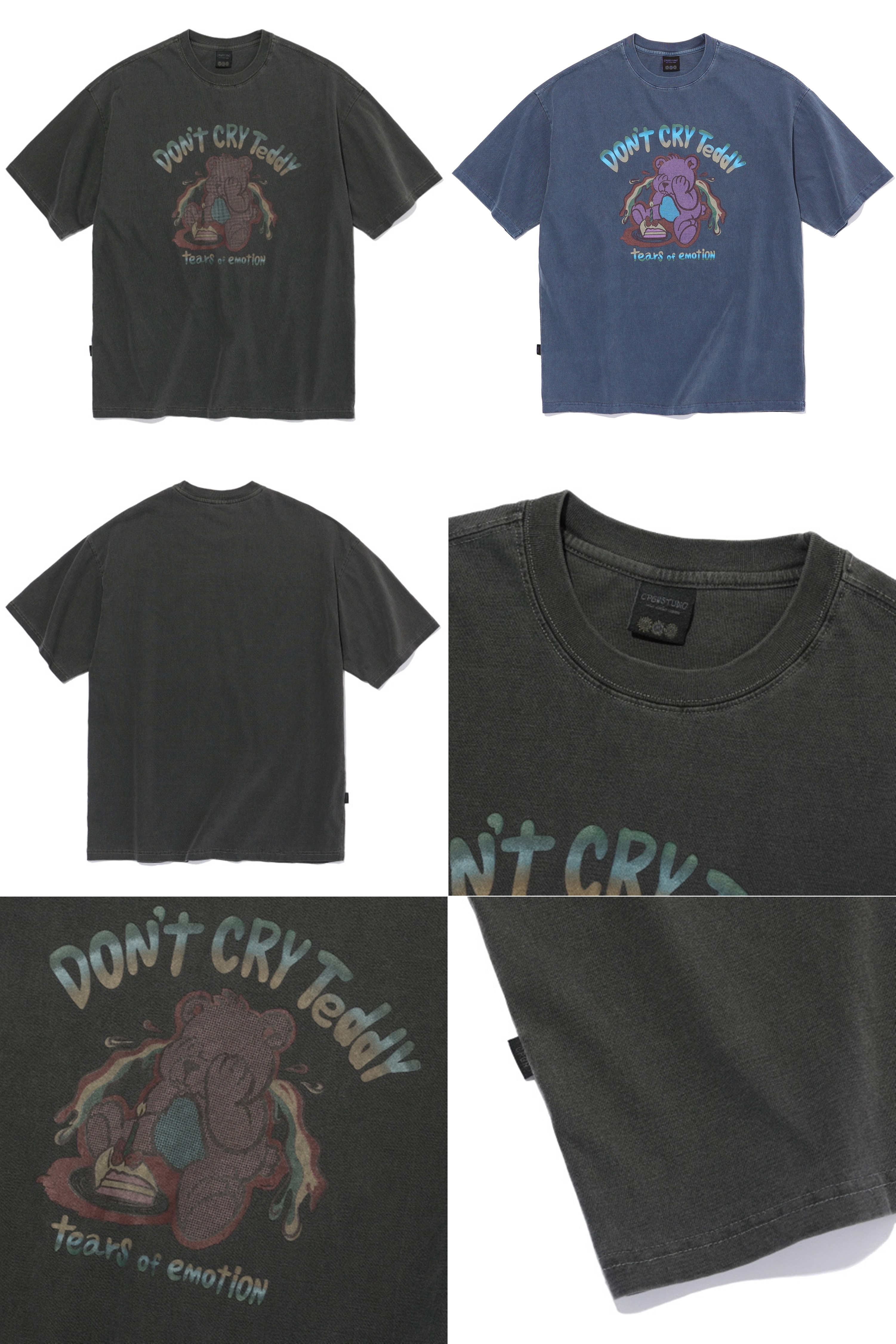 【CPGN STUDIO】Dont Cry Teddy Pigment Short Sleeve T-shirt MUSINSA | CPGN STUDIO DONT CRY TEDDY PIGMENT SHORT SLEEVE T