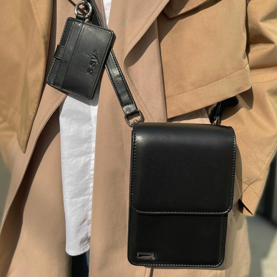 SSY Minimal Bar Square Leather 皮革側背小包(三色) – zerone