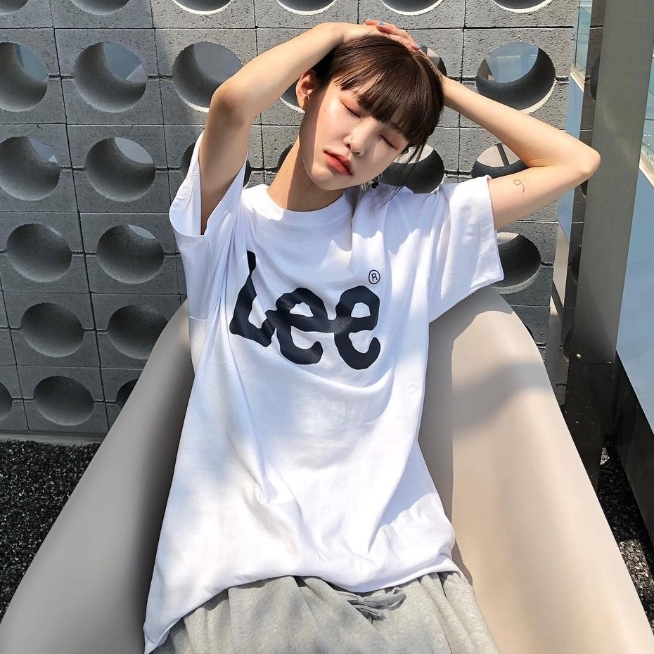 ◆LEE◆ Big Twitch Logo Dying T-Shirt Pigment Beige LEE Big Twitch Logo 短袖上衣(六色) – zerone