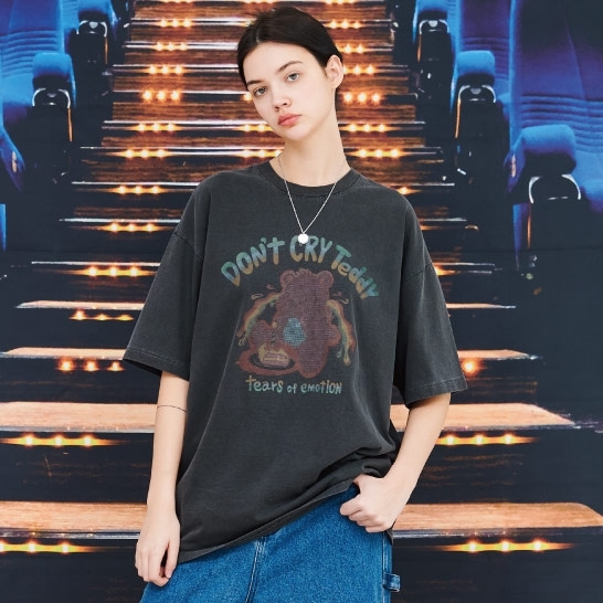 CPGN STUDIOのTeddy's Cake Half Sleeve T-Shirt 全2色 CPGN STUDIO Dont Cry Teddy 水洗短袖上衣(四色) – zerone
