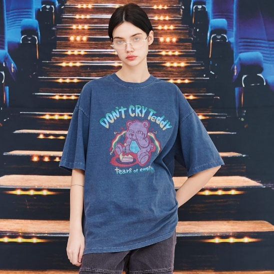【CPGN STUDIO】Dont Cry Teddy Short Sleeve T-shirt MUSINSA | CPGN STUDIO DONT CRY TEDDY PIGMENT SHORT SLEEVE T