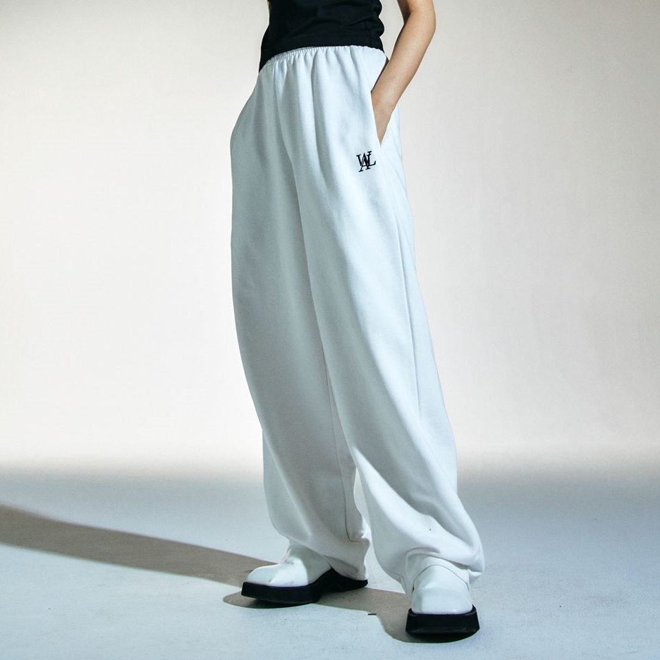 ★2024SS新作★WOOALONG★Signature relax wide pants WOOALONG Signature Relax Wide 棉落地長褲(五色) – zerone