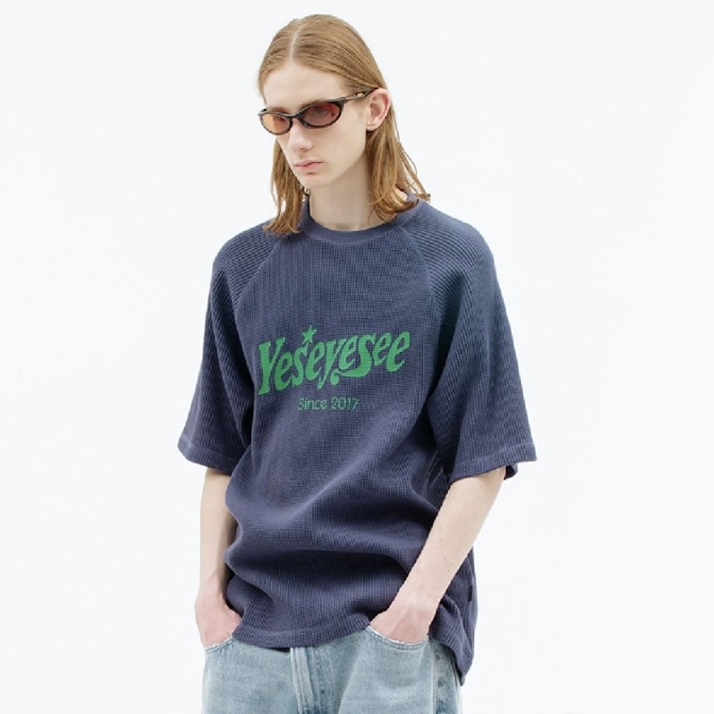 ★2023SS新作★YESEYESEE★Y.E.S Raglan Waffle Tee YESEYESEE Y.E.S Raglan Waffle 短袖上衣(三色) – zerone