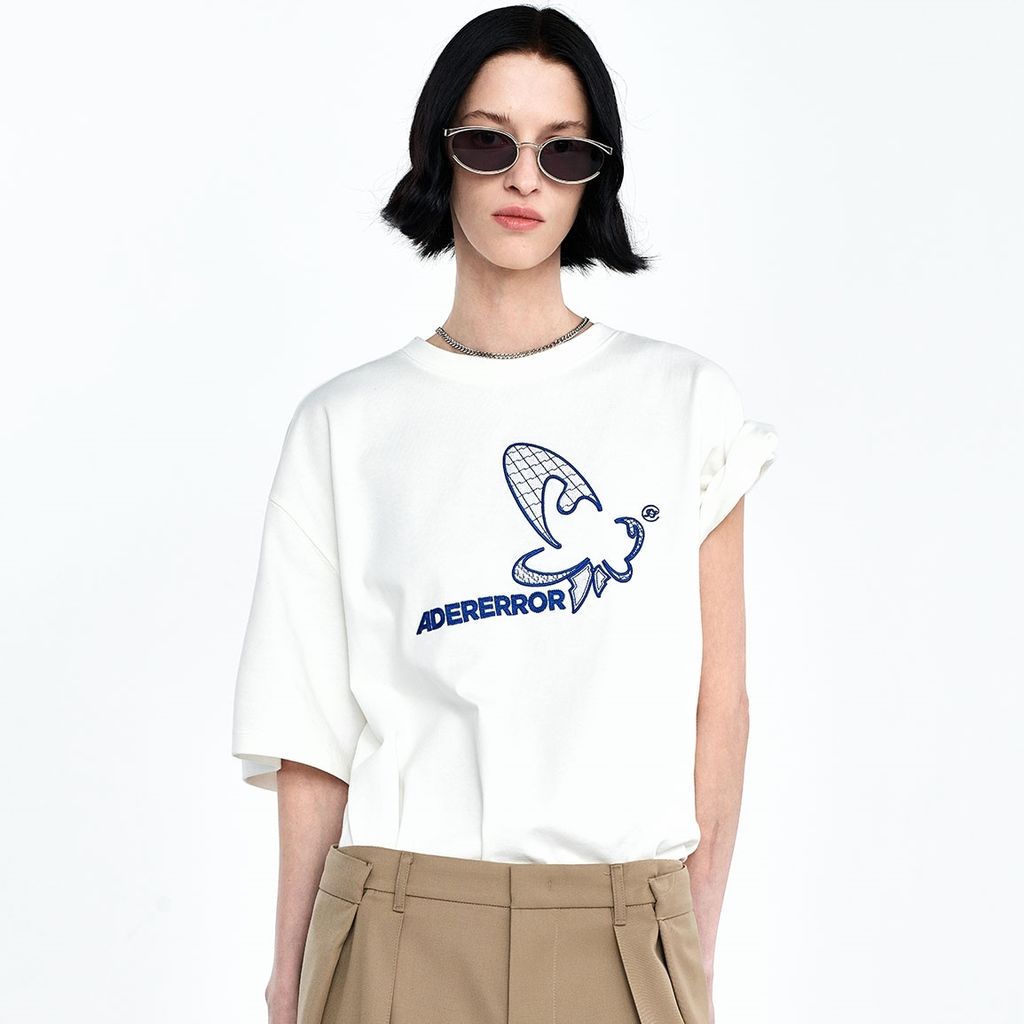 ADERERROR★ユニセックス★Butterfy logo t-shirt_2色 ADERERROR☆ユニセックス☆Butterfy logo t-shirt_2色 Ader