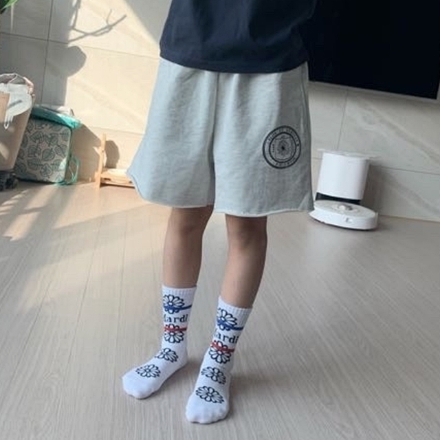 スカート Mardi Mercredi Nuovo emblem gabardine shorts sky S40112 MARDI MERCREDI