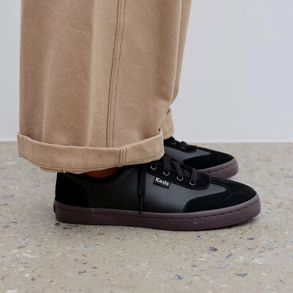 ★Keds★ Tournament Leather_5XM02406G_001 KEDS Tournament Leather 休閒鞋(黑) – zerone