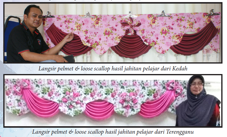 Langsir Pelmet Hasil Jahitan Pelajar2a Cikgu Rogayah Sifu Langsir