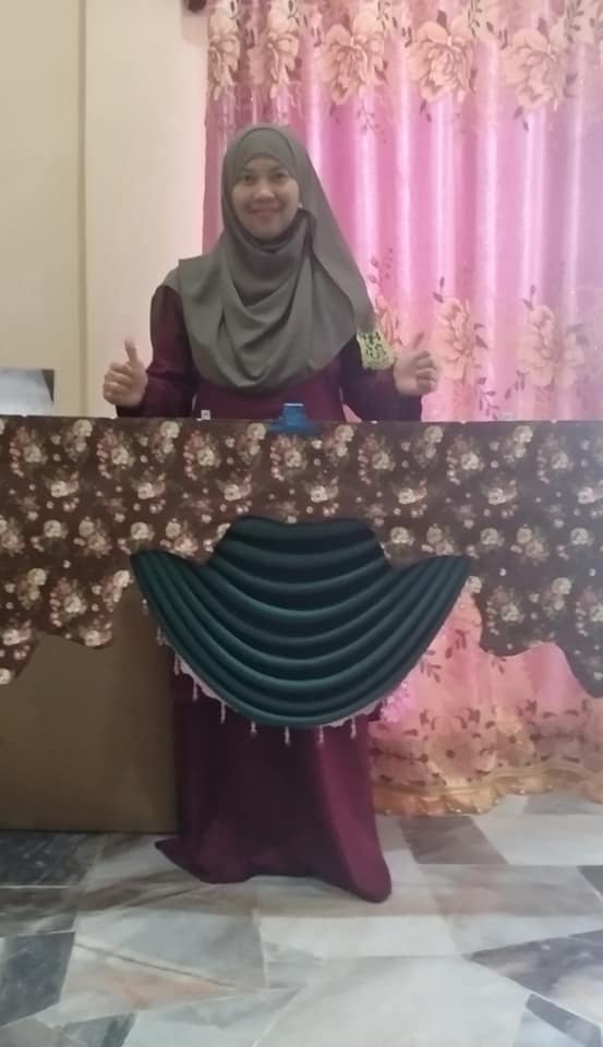 hasil dari pola Royal C by Sifu Langsir