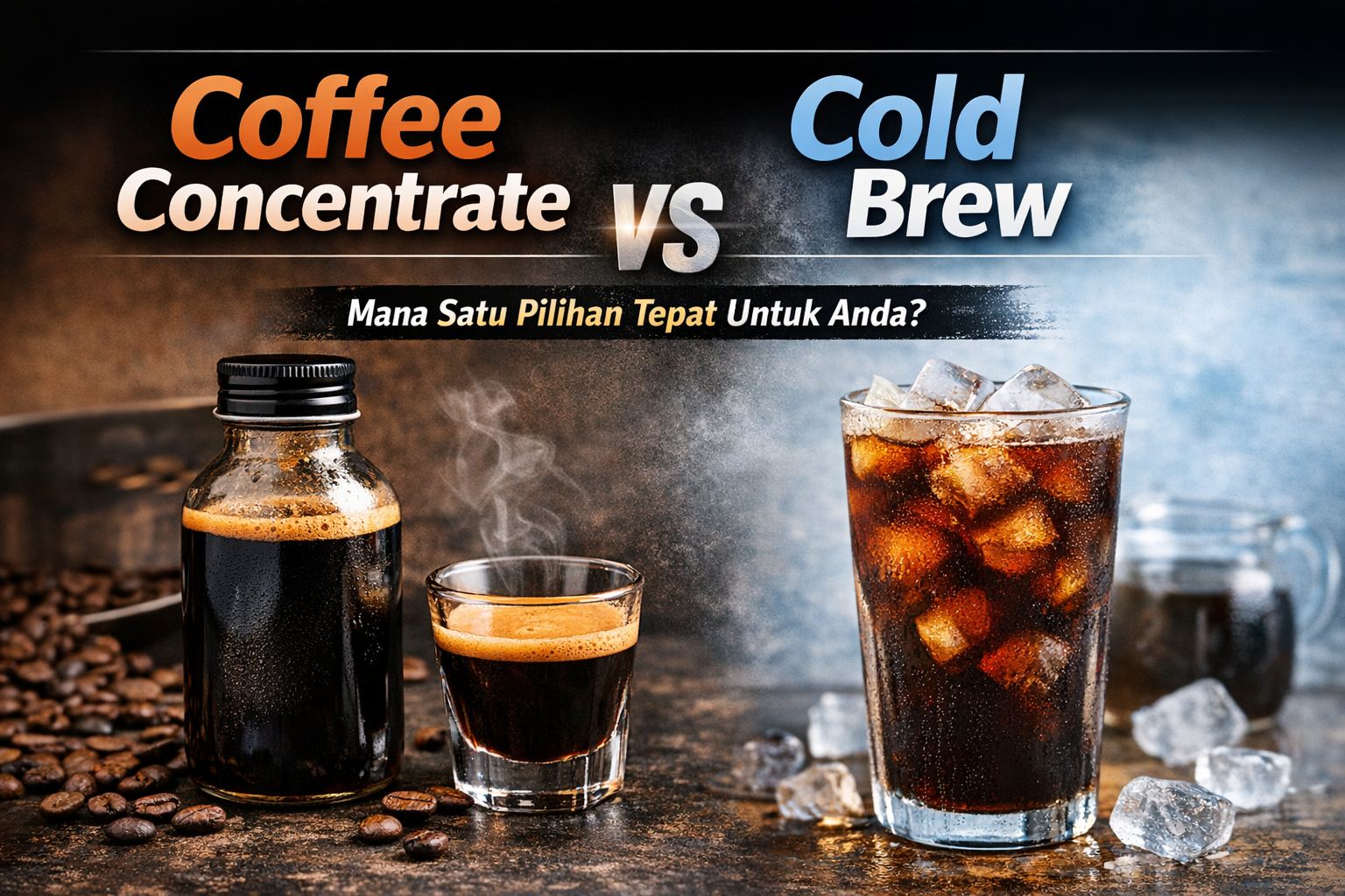 Coffee Concentrate vs Cold Brew: Mana Satu Lebih Sesuai Untuk Anda?