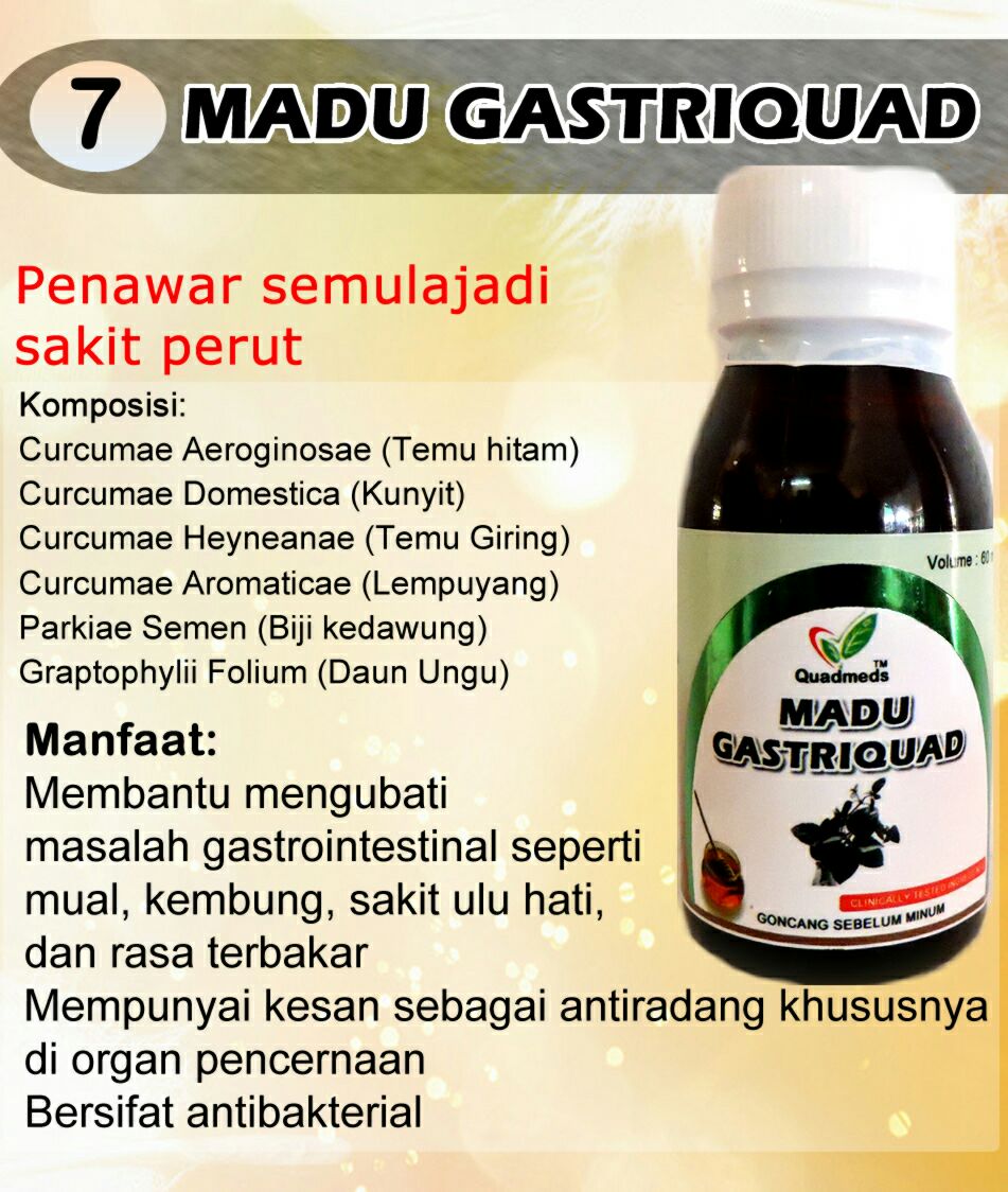 madu asli campuran herba, madu gastriquad