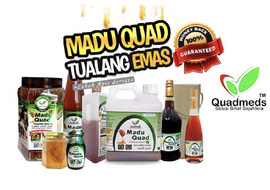 Dapatkan segera Madu Quad Tualang Emas, Madu Tualang Asli dengan harga berpatutan dan kualiti terbaik!!