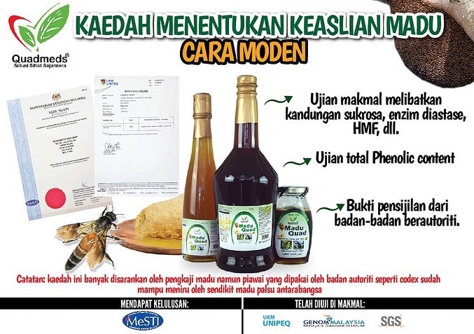 kaedah menentukan keaslian madu asli dengan cara moden