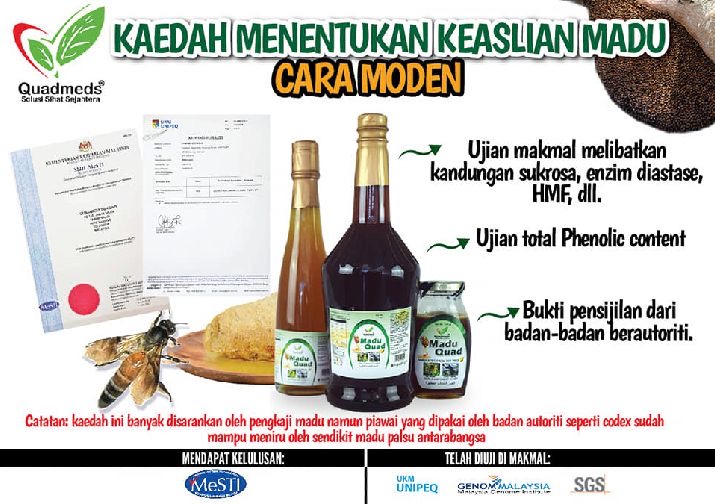 Madu-Asli-Kaedah-moden-ujian-makmal