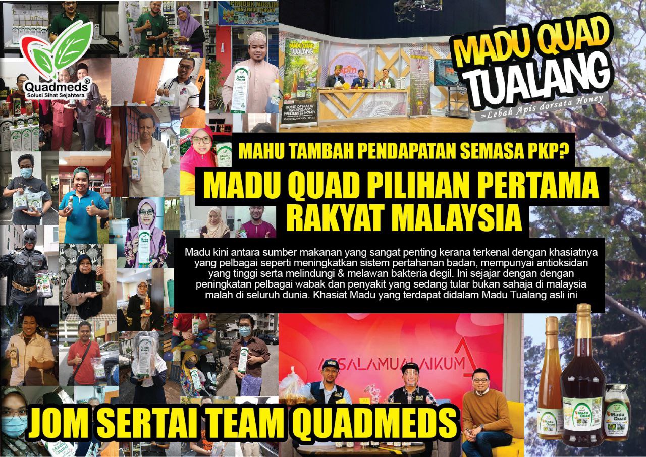 MADU QUAD TUALANG ASLI - Madu asli pilihan rakyat Malaysia