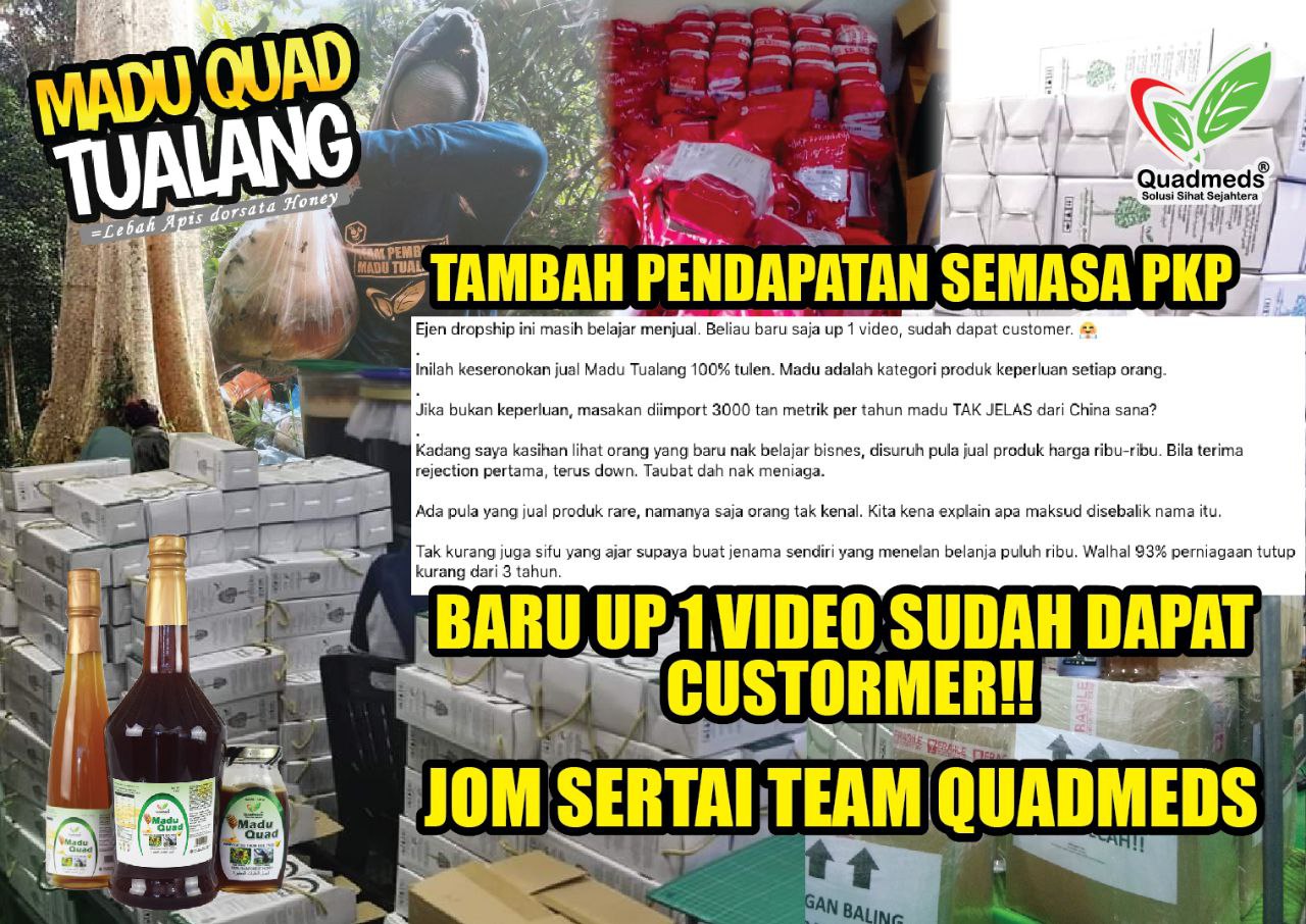 MADU QUAD TUALANG ASLI - Madu Quad produk mudah dijual