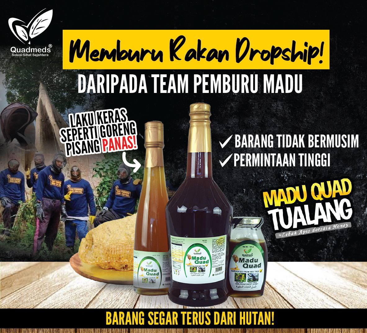 MADU QUAD TUALANG ASLI - Berminat bersama kami