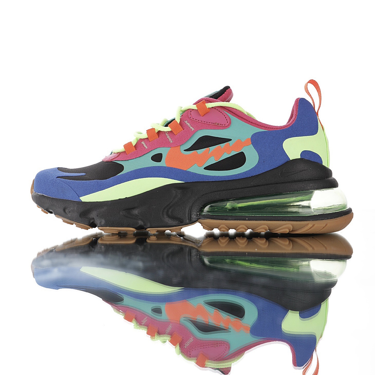 nike air max black green orange