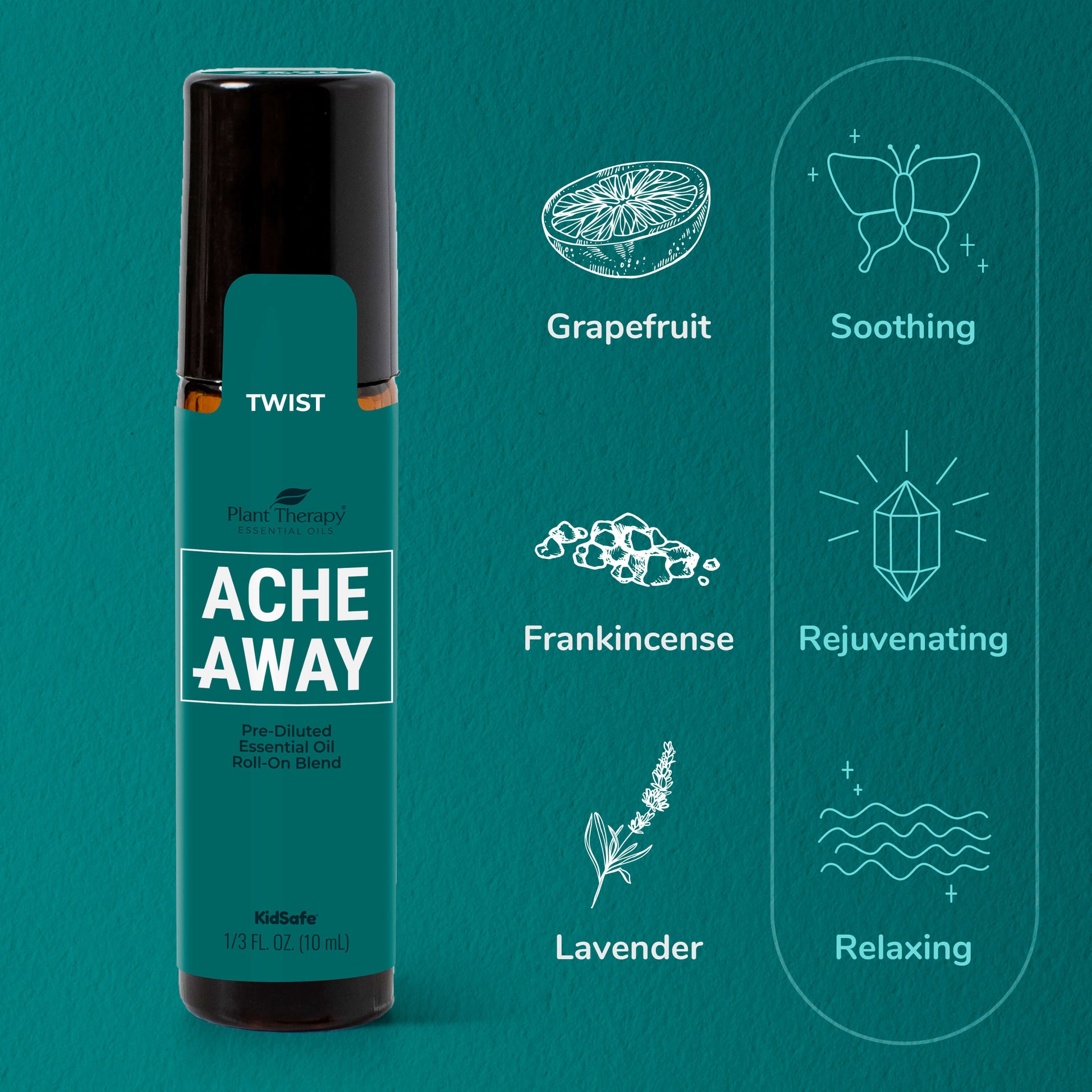 ACHE AWAY ESSENTIAL OIL ROLL ON | Joy of Oiling - Plant Therapy Malaysia | The Nature of Things Malaysia