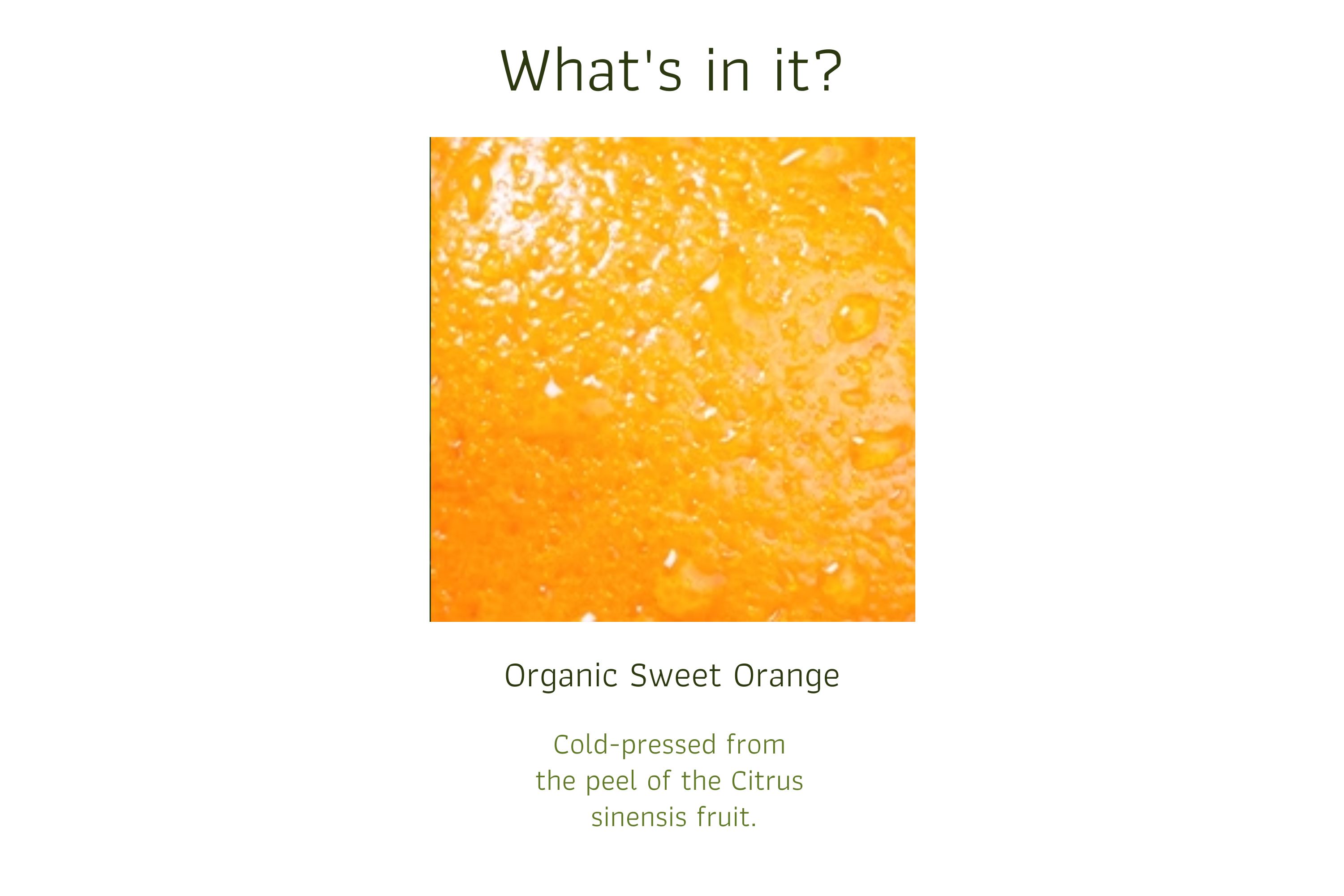 Organic Sweet Orange