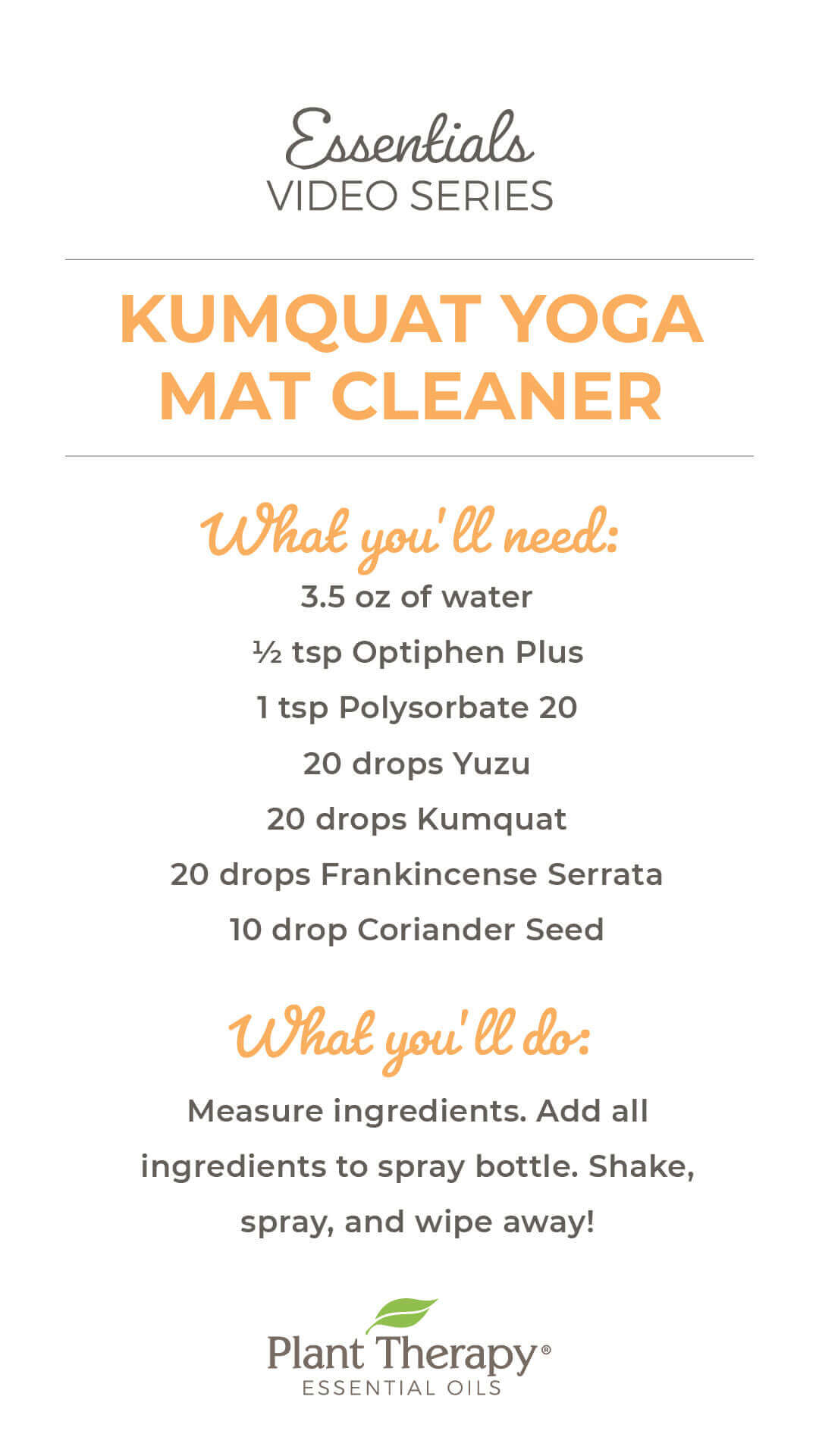 Kumquat Yoga Mat Cleaner