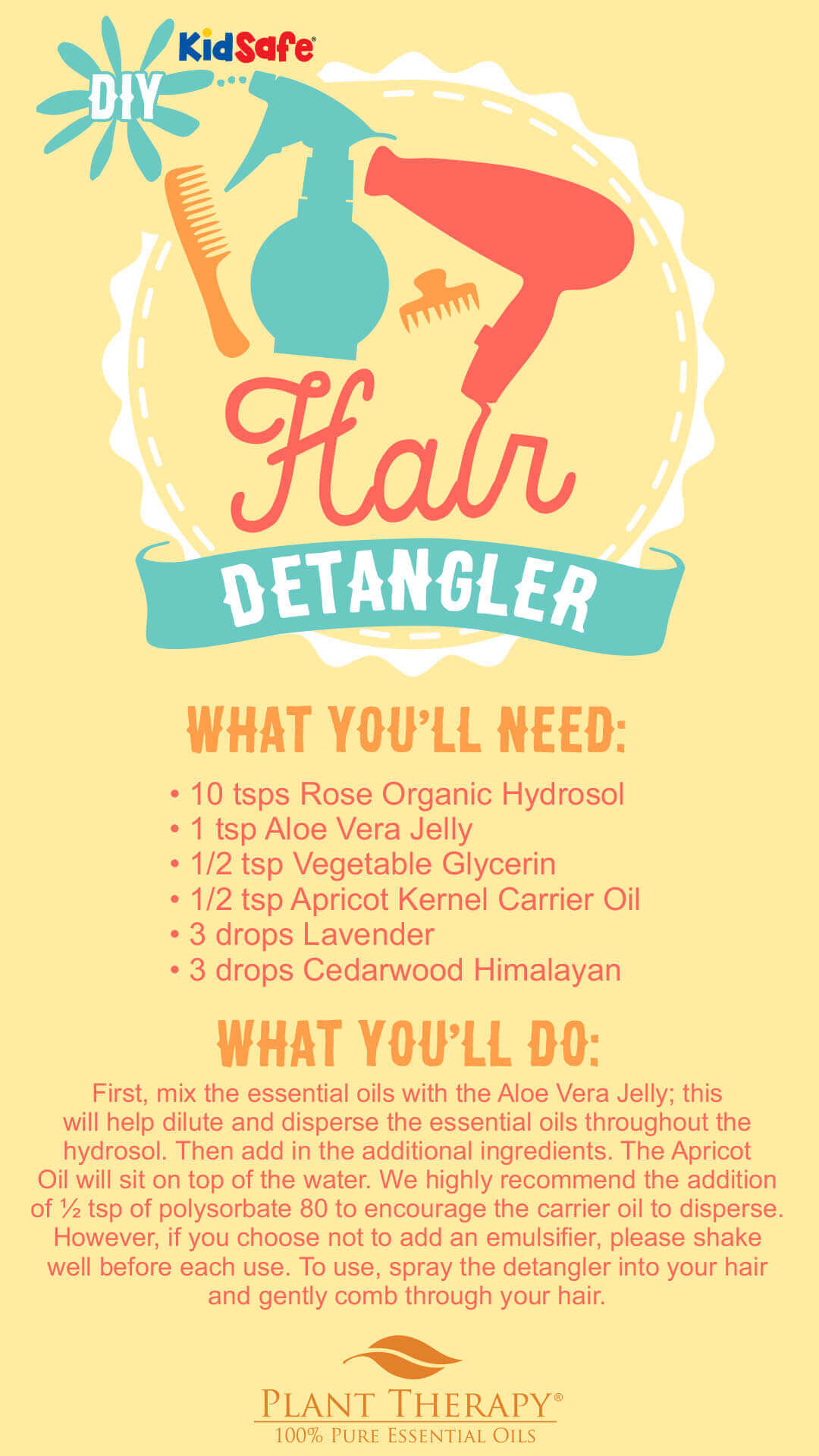 Beach Hair Detangler DIY – Joy of Oiling - Plant Therapy Malaysia | The  Nature of Things Malaysia
