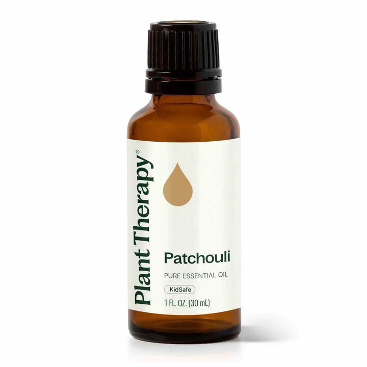 Plant Therapy Patchouli Essential Oil diluted with carrier oil for nourishing skincare