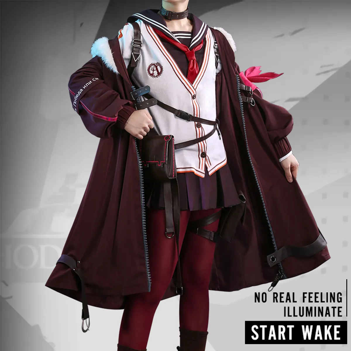 三分妄想明日方舟凛冬干员穿衣教程arknight Zima Cosplay Costume Mydelusion3