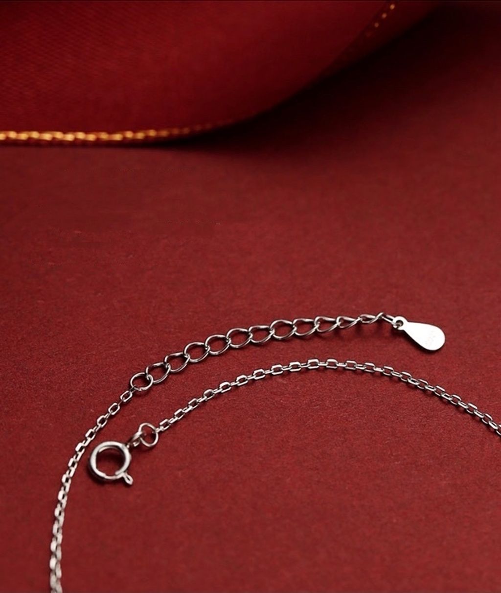 925 Sterling Silver Longevity Lock Anklet