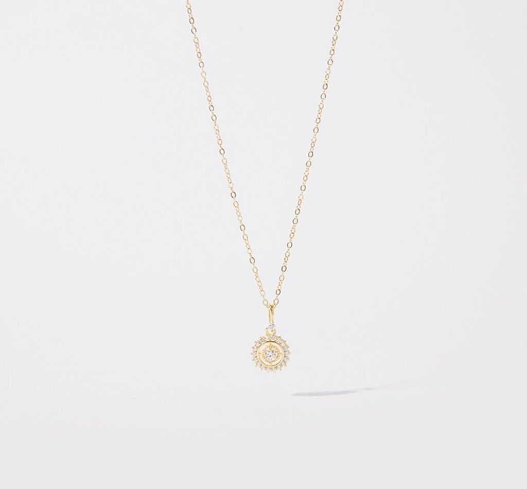 925 Sterling Silver Disc Necklace