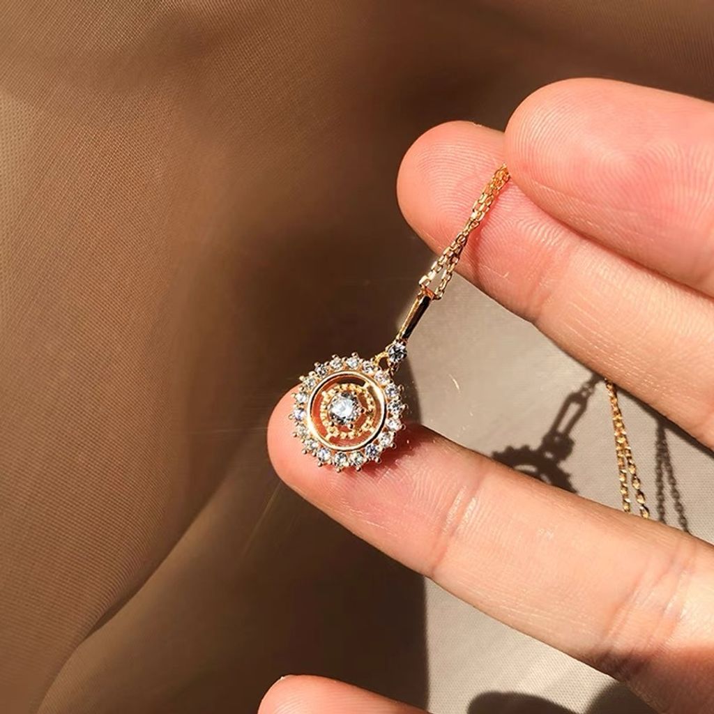 925 Sterling Silver Disc Necklace