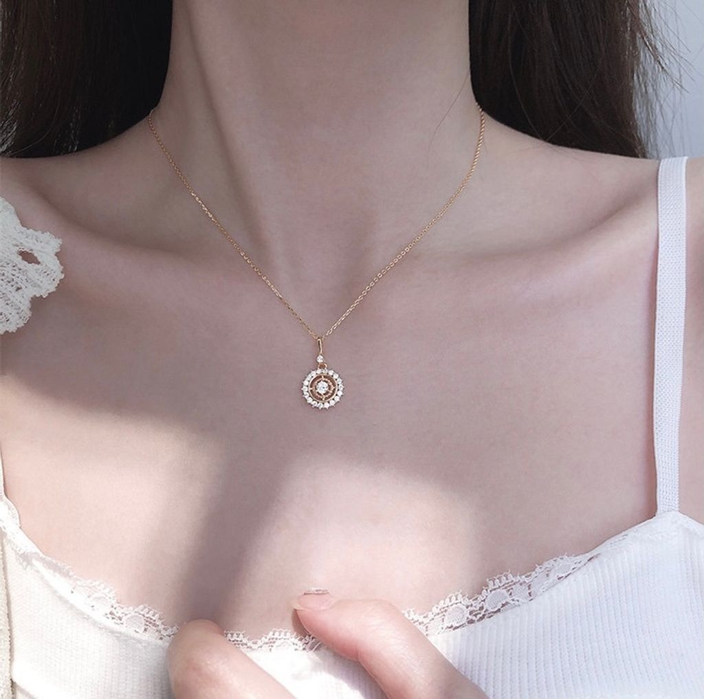 925 Sterling Silver Disc Necklace