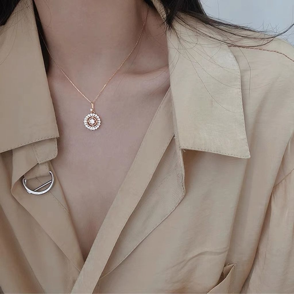 925 Sterling Silver Disc Necklace
