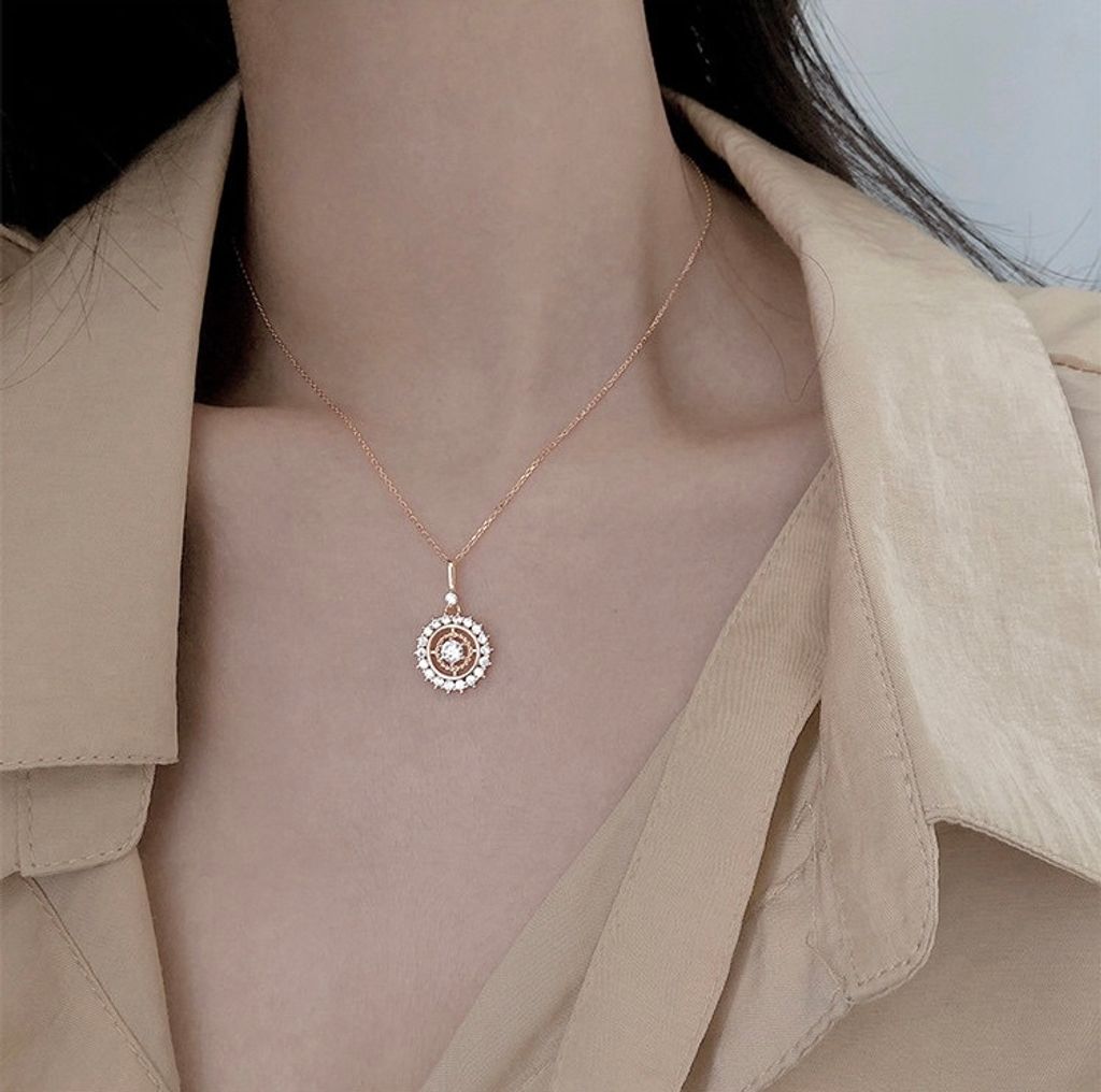925 Sterling Silver Disc Necklace