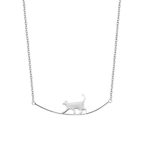 925 Sterling Silver The Cat Necklace