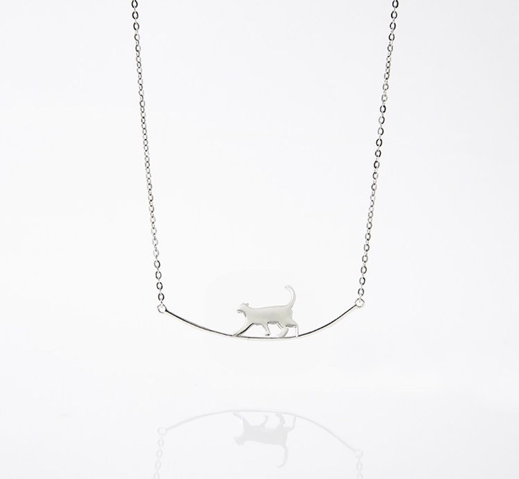 925 Sterling Silver The Cat Necklace