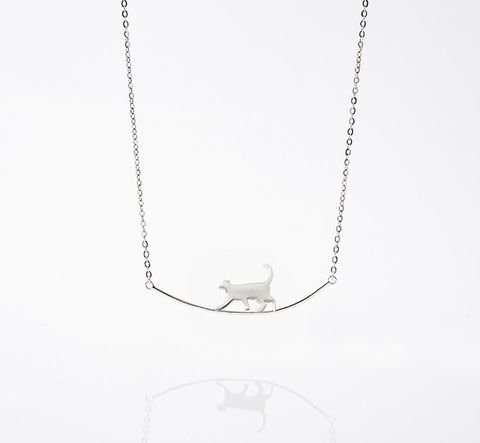 925 Sterling Silver The Cat Necklace