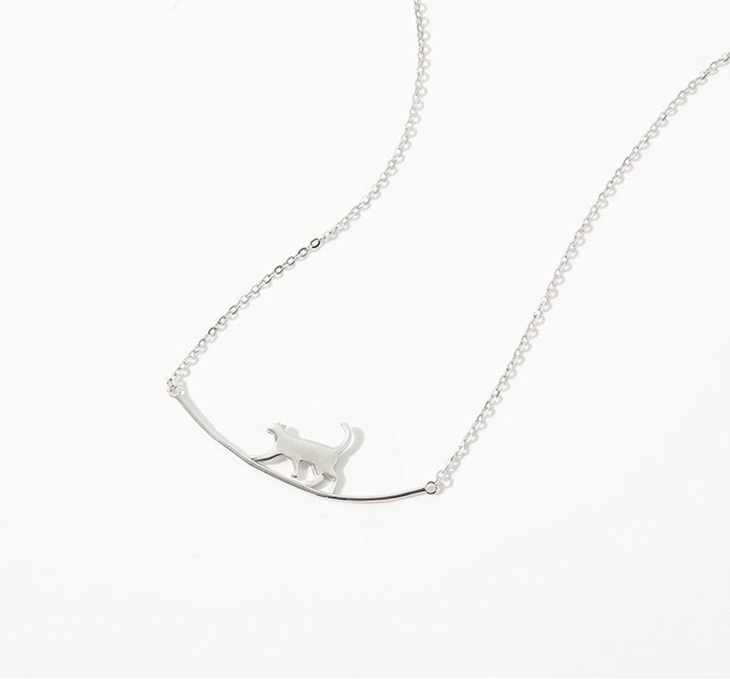 925 Sterling Silver The Cat Necklace