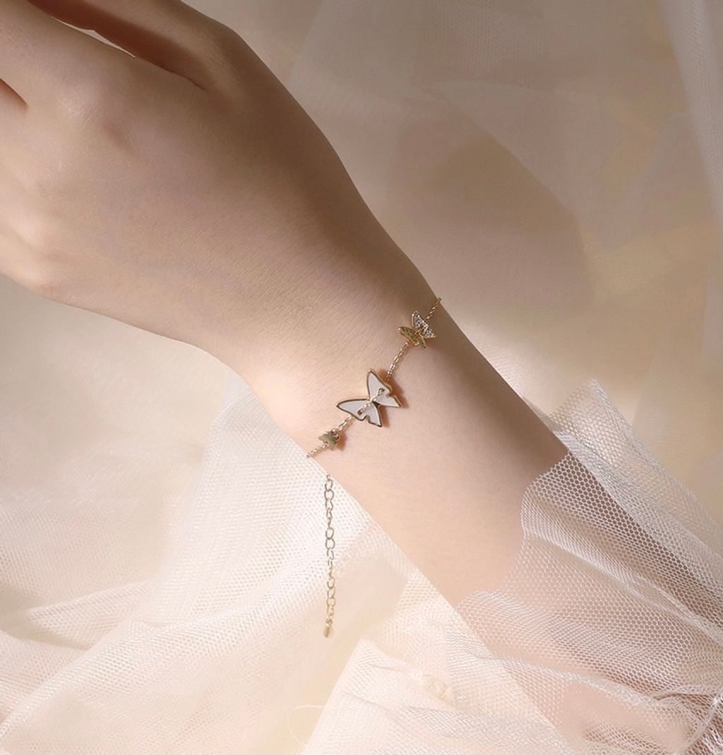 925 Sterling Silver Butterfly Bracelet