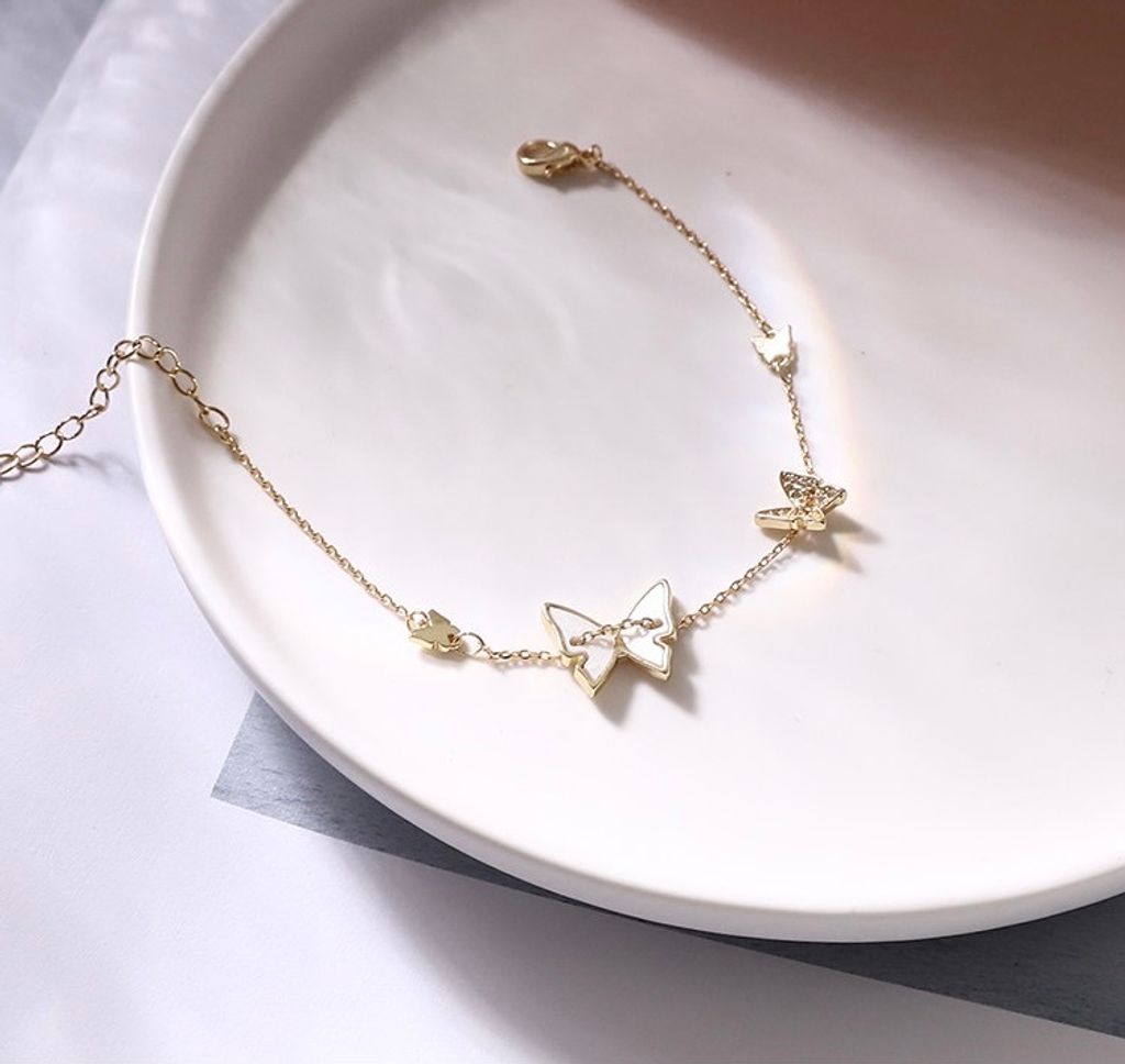 925 Sterling Silver Butterfly Bracelet