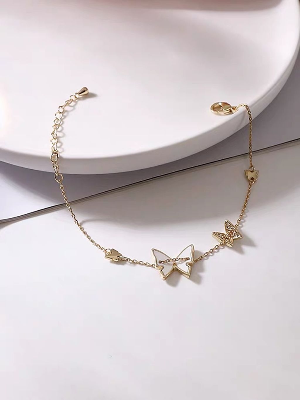 925 Sterling Silver Butterfly Bracelet