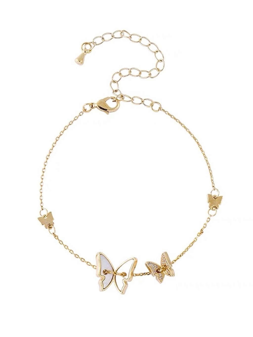 925 Sterling Silver Butterfly Bracelet