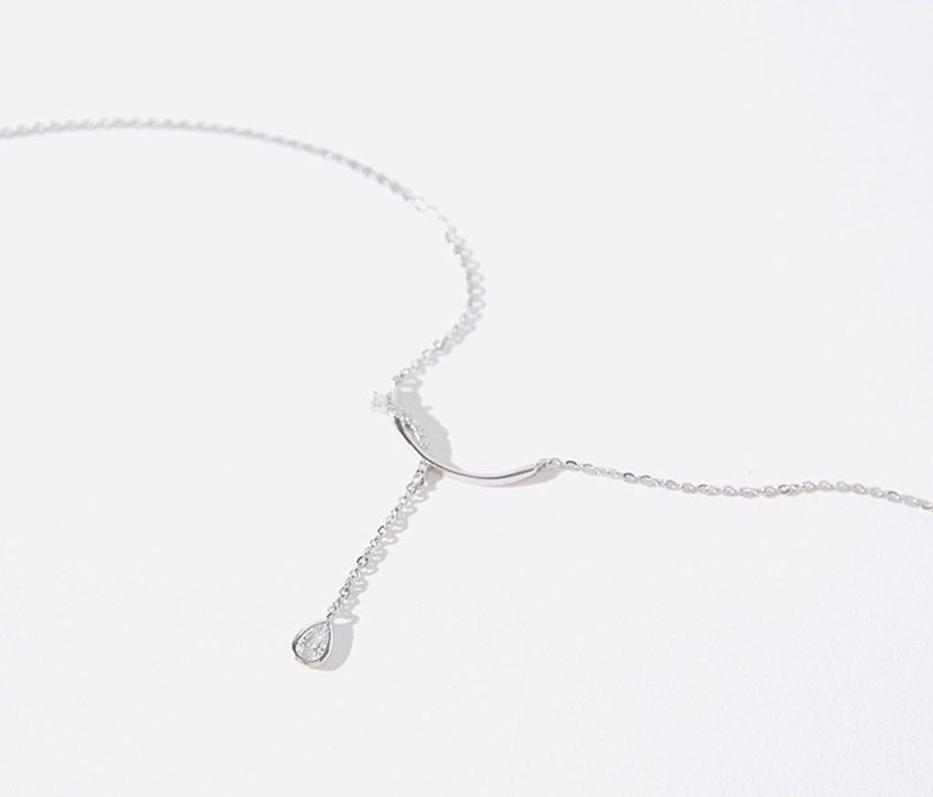 925 Sterling Silver Smile Necklace