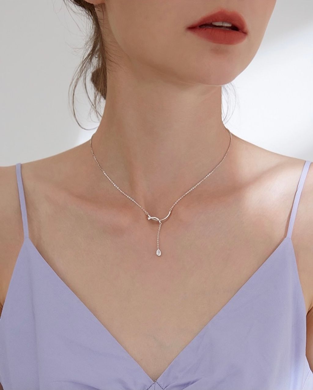 925 Sterling Silver Smile Necklace