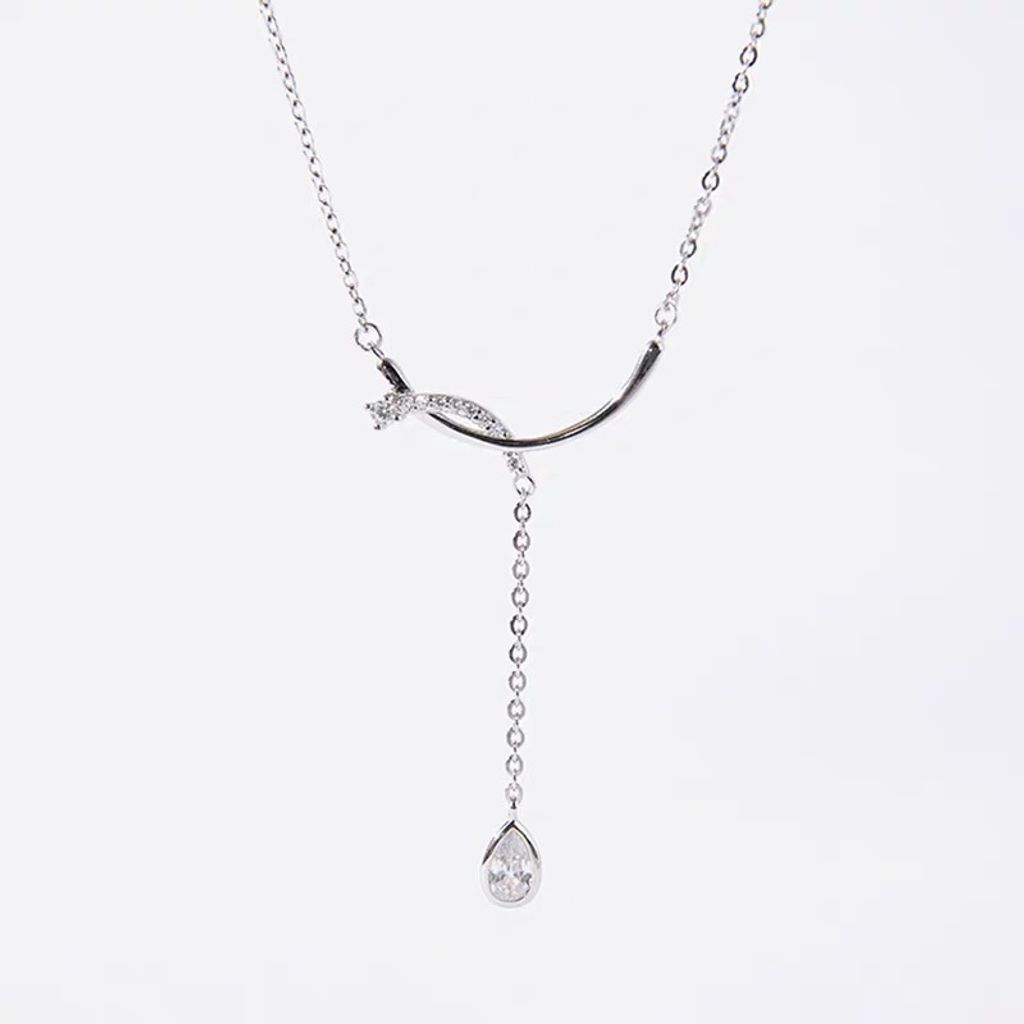 925 Sterling Silver Smile Necklace
