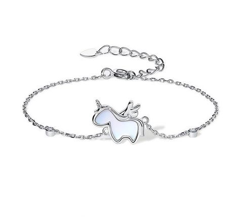 925 Sterling Silver Unicorn Bracelet